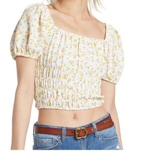 Elodie Floral Crop Top Large great condition